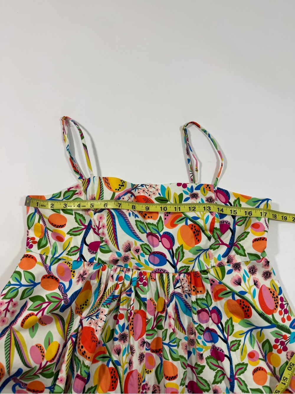 Hutch Bandeau Romper Anthropologie Floral Tropical Mango - Picture 10 of 11